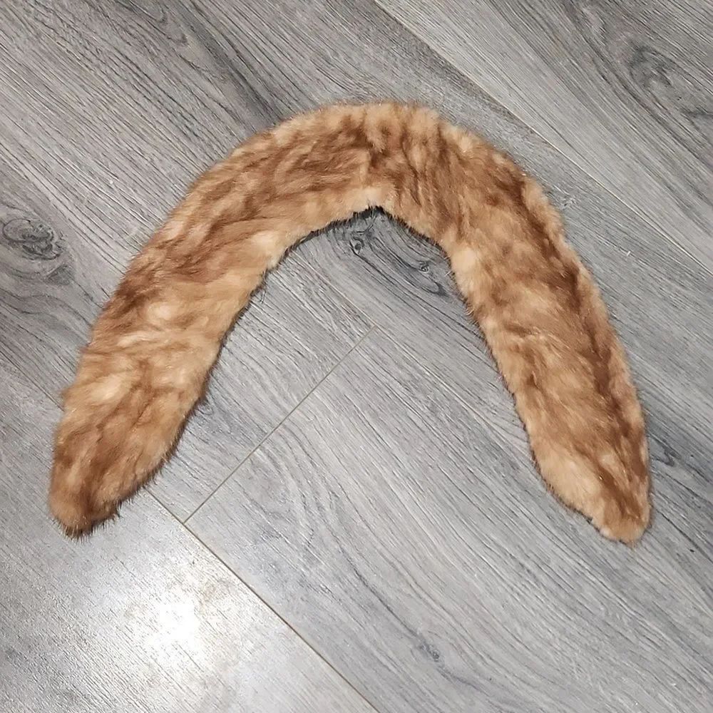 Real Mink Fur Vintage Collar